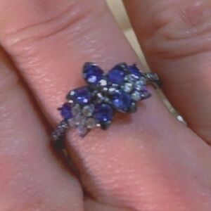 New 18K Black Gold plated ring from Fragrant Jewels size 7